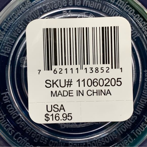 Starbucks Hawaii 24oz Cold Drink Cup Venti Blue Green Palm Tree Tropical Tumbler - Picture 10 of 15